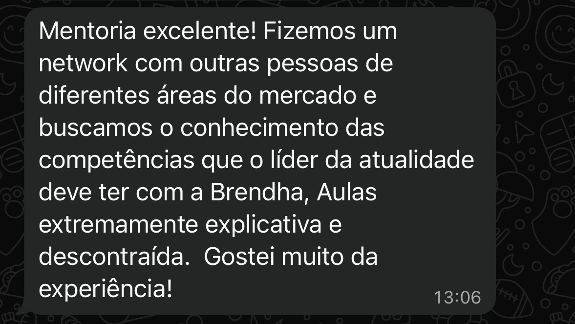Depoimento de transformação
